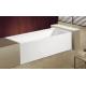 cUPC skirted acrylic bathtub with feet price 3 sides tile flange 4mm pure acrylic sheet