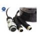 Backup Camera Vision Systems Cable Extension , Trailer Extension Lead 5 Pin Metal Connector