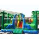 Outdoor Inflatable Amusement Funfair In Jungle Theme Design For Sale