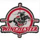 Winchester Iron On Embroidered Woven Patch Polyester Pantone Color