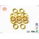 Yellow Waterproof Silicone O Ring Seal High Temperature Resistance For Electronic