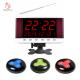 Restaurant wireless calling system table call buzzer button and display screen