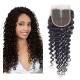 Indian Curly Brown 4x4 Lace Closure Grade 8A Virgin Human Hair Materials