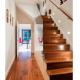 American walnut wood stair tread covers