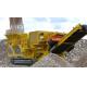 Large Material Mobile Crushing Plant , Portable Jaw Crusher Vibrating Feeder