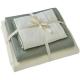 White Gray Beige Microfiber Bed Sheet Fade Resistant Solid Dyed Bed Sheet Set