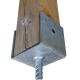 DIN Standard Hot Dipped Galvanized U Shape Pergola Brackets for Concrete Post Anchor