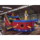 Outdoor 0.55mm PVC Blow Up Pirate Ship Dry Slide Waterproof With CE Certificated