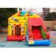 Commercial kids safari park inflatable jumping castle with slide coming with