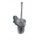 Stainless Steel Bathroom Toilet Brush Holder Set with Modern Design Wall Mounted