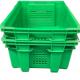 Vented Box Turnover Crate for Agriculture Vegetables Fruits Seafood Storage Foldable