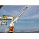 Electro - Hydraulic Folding Boom Crane , 2.5T 22M Offshore Pedestal Crane