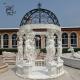 BLVE White Stone Pavilion Marble Greek Statues Gazebo Large Luxury Outdoor Modern Garden Decoration