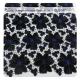 Anti - Static Embroidered Lace Fabric Black Width 130 - 135cm Polyester Material