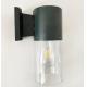Anthracite External Motion Sensor Exterior Wall Light Amber IP54 E27 Lamp