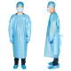 Waterproof CPE Isolation Gown , Blue Non Medical Apron Waterproof