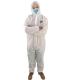 Disposable Protective Coveralls Prevent Pollution , Unisex Protective Work Suit