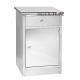 Medical Trolley Stainless Steel Hospital Style Bedside Table Large Storage