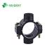 25mm* 1/2 to 315mm * 6 Black PP Compression Clamp Saddle Double Outlet for Irrigation
