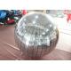 Silver Floating PVC Disco Ball Mirror Reflective Christmas Inflatable Mirror Ball For Decoration