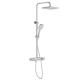 Chrome Hand Shower Mixer Set Shower Systems With Rain Shower Head 3 Functions Handheld