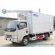 Colored Dongfeng 3T / 5T Refrigerated Box Truck 4x2 10m3-14m3