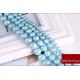 Wholesale High Quality 6mm-12mm Blue  Round Shap Shell Pearl Strand 16 inches