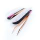 High Precision Eyelash Extension Tweezers Gold Color With Private Label