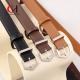 Tiktok Ladies Leather Belt Proposal With PU Material Golden Triangle Buckle