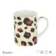 Leopard Decal Printing Bone China Mugs , Ceramic Bone China Cups 11OZ