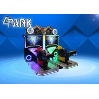 Coin Operated Electric Car Arcade Game Machine / Flaming Moto Rider Game
