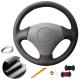 Black Artificial Leather Custom Steering Wheel Cover for Toyota Vios Corolla 2000 2001 2002 2003 2004 Toyota Mark 2