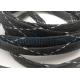 White Black Mixed Cable Management Braided Sleeving For Flexible Cable Harness