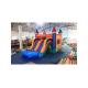 Attractive Inflatable Castle Combo Bounce House With Slide Logo Customized