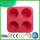 Silicone Cake Mold 4 Flower Shapes Bakeware Cupcake Mould Baking Pans Cake Decoration Mold