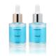 Round Massage Oil Glass Dropper Bottle Serum Pipette 30ml Clear Glass Face Skincare Bottle