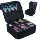 Portable Professional Makeup Train Case With Free Match Removable Baffle