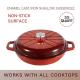 Profession Enameled Cast Iron Casserole Cast Iron Shallow Dish With Lid