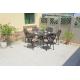 Modern Style Fixed Rotary Outdoor Table and Chairs with Optional Rattan Color