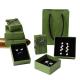 Luxury Green Jewelry Drawer Box Lid And Base Type For Necklace Bracelet Earrings Ring