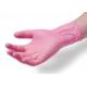 Pink Transparent PVC Disposable Hand Gloves Latex Free Disposable Vinyl Gloves