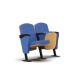 Polyester Fabric Wood Lecture Hall Chairs Solid Theater Seat