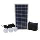 9V Portable Solar Home Lighting Systems 3 X 2W LED Bulb For Off Grid Area