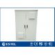 Two Doors Outdoor Telecom Cabinet Aluminium Floor Mount Two Compartment IP65
