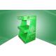 Printing Green Cardboard Countertop Displays OEM ODM Eco Friendly
