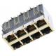 RM5-1C4A1K1A Stacked Jack 2x4 Port Rj45 Modular For Ethernet Switches LPJ47403AWNL