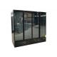 1700L 4 Door Vertical Refrigerator Bottom Mount R290 All Black