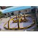 Fireproof Material Inflatable Race Track For Karting Yellow & Black