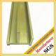 OEM top manufacturer of brass extrusion profiles different shapes for brass building and decoration material