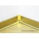 Commercial Aluminium Metal Skirting Board With Shine Gold Waterproof